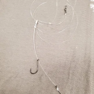 CUSTOM HAND TIED BLACKFISH DOUBLE RIGS WITH 60LB LEADER & GAMAKATSU HOOKS